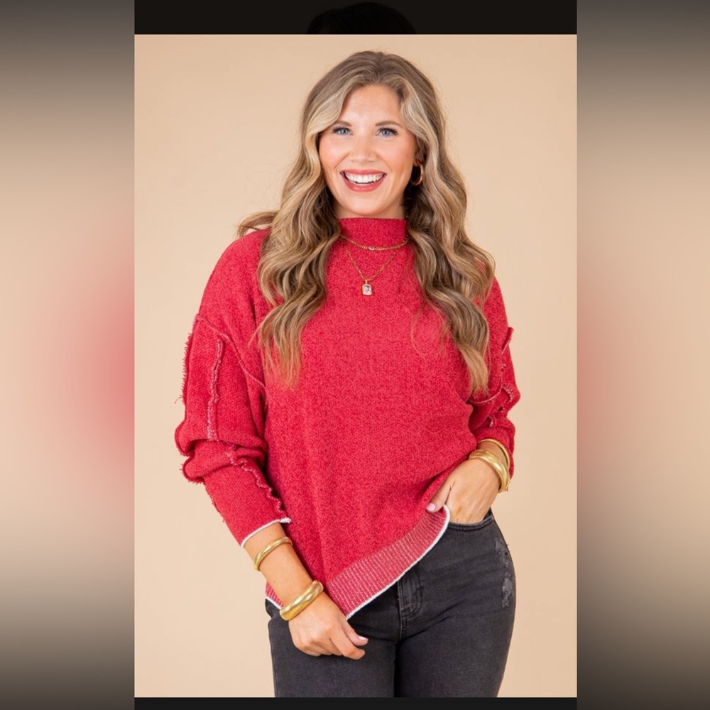 Red Zenana brand sweater